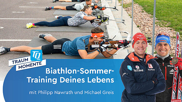 Sommer Biathlon-Training mit Philipp Naawrath und Michael Greis