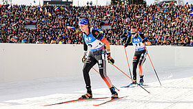 Biathletin Franziska Preuß beim Rennen