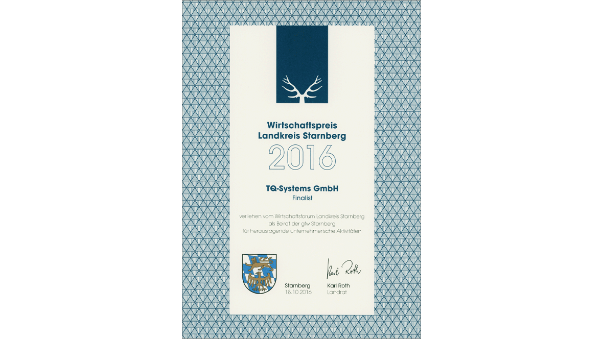 Certificate Wirtschaftspreis Certificate Wirtschaftspreis