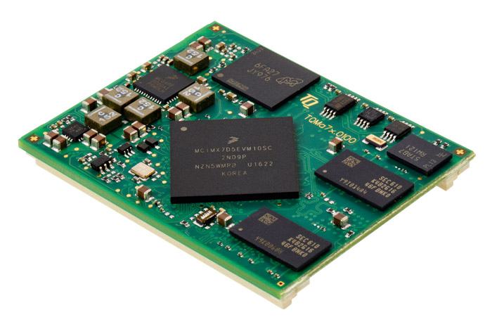 Embedded Modul TQMa7x - Sicherheitsorientiertes Dual Cortex®-A7 Modul auf Basis von i.MX7 mit integriertem Cortex® M4 und Smart Card Interface.