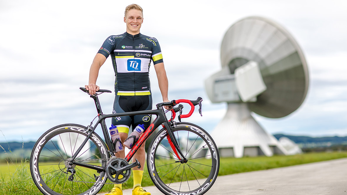 Profiradfahrer Alexander Steffens in Raisting