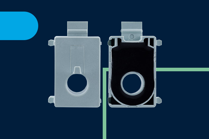 Produkt EM200 von TQ-Automation mit blauem Hintergrund und grünem Streifen