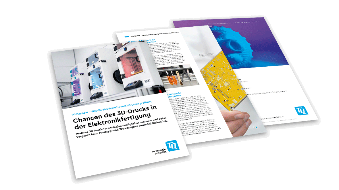 aufgefächertes Whitepaper 3D-Druck