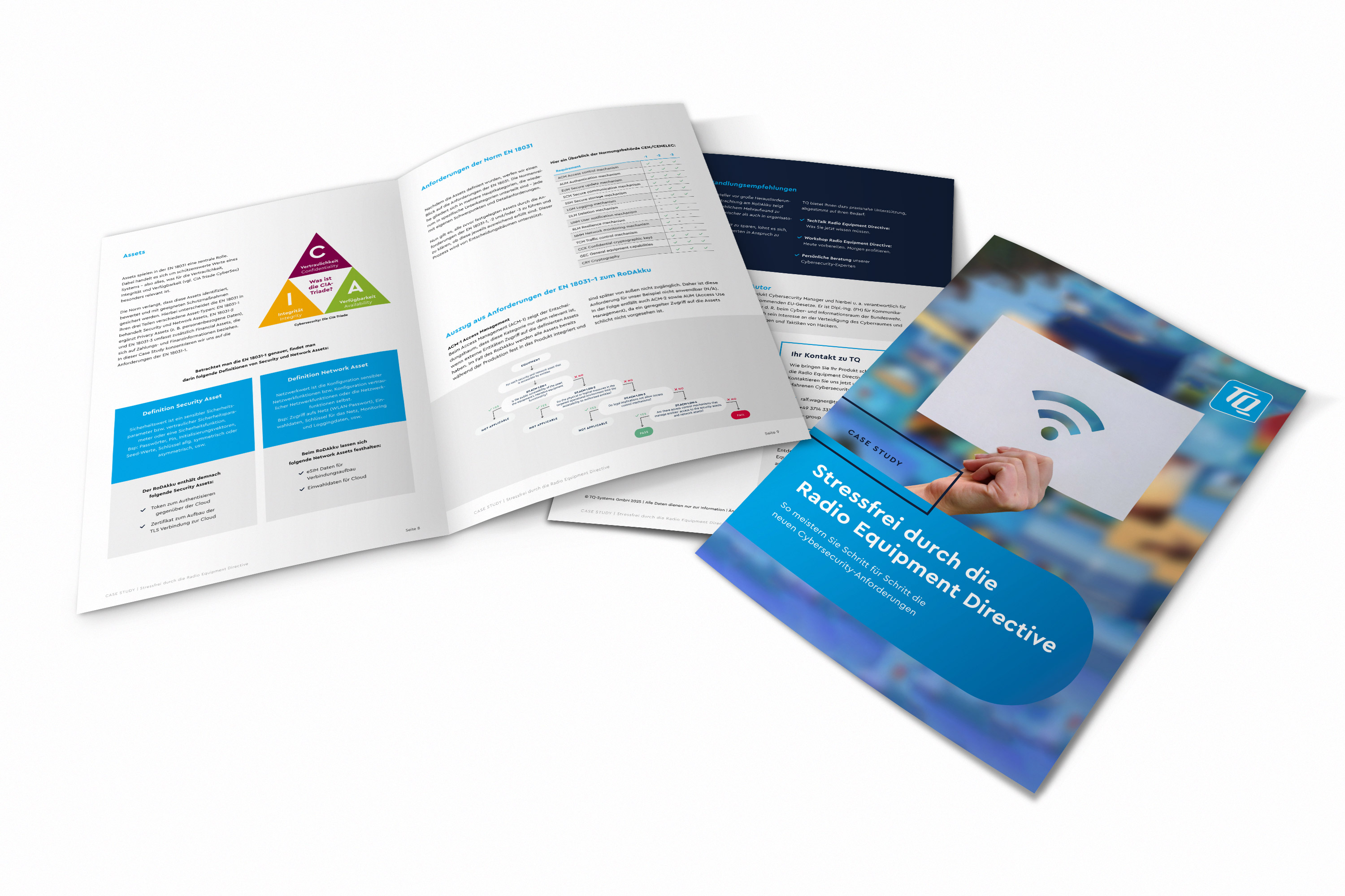 Titelblatt und aufgeschlagene Seite der Case Study zur RED